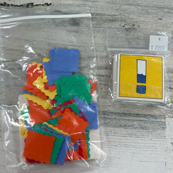 SCRAPBOOKING Lot of Brads Stickers Punch Out Art Work Goodies - Picture 10 of 13